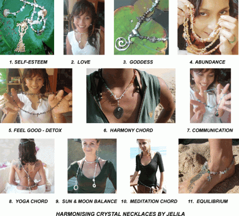 8 Harmonising Crystal Necklaces by Jelila - www.jelila.com