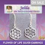 Sacred Geometry Flower of Life Earrings for Harmony?  $19.  Click to Buy. www.jelila.com