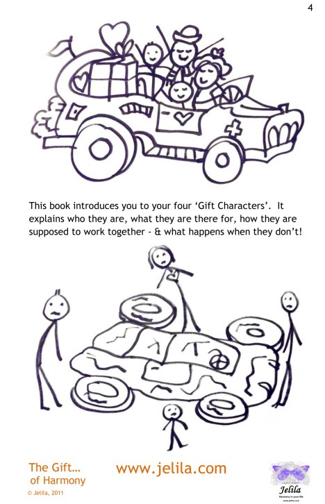 Got all 4 wheels going in the same direction? The Gift of Harmony Book by Jelila on Amazon &Kindle