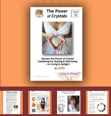The Power of Crystals Book by Jelila - learn how to use Jelila's crystal healing necklaces for peace and wellbeing