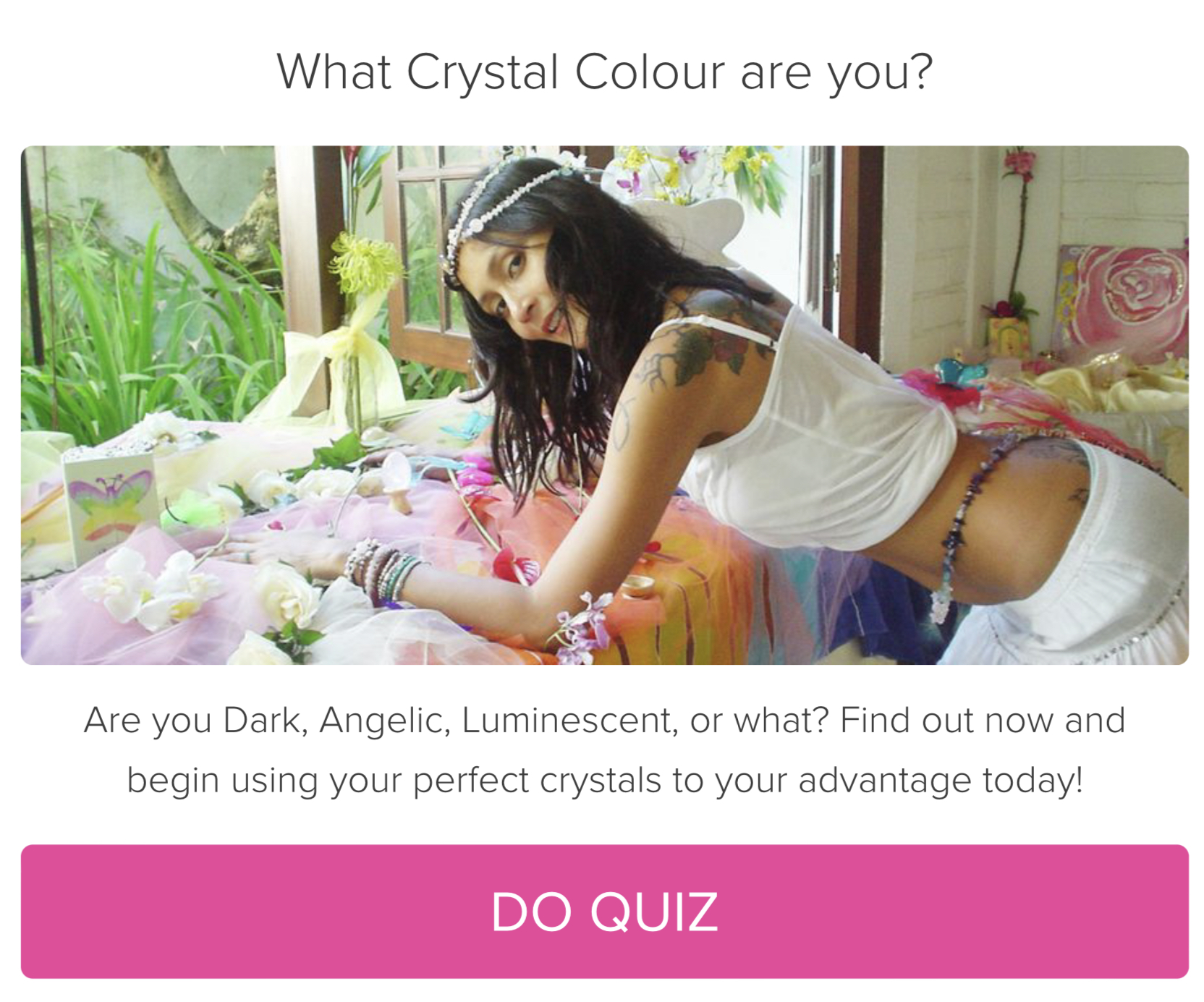 Quiz - Discover your Crystal Colours with Jelila, Chakra Balancing, Ubud, Bali
