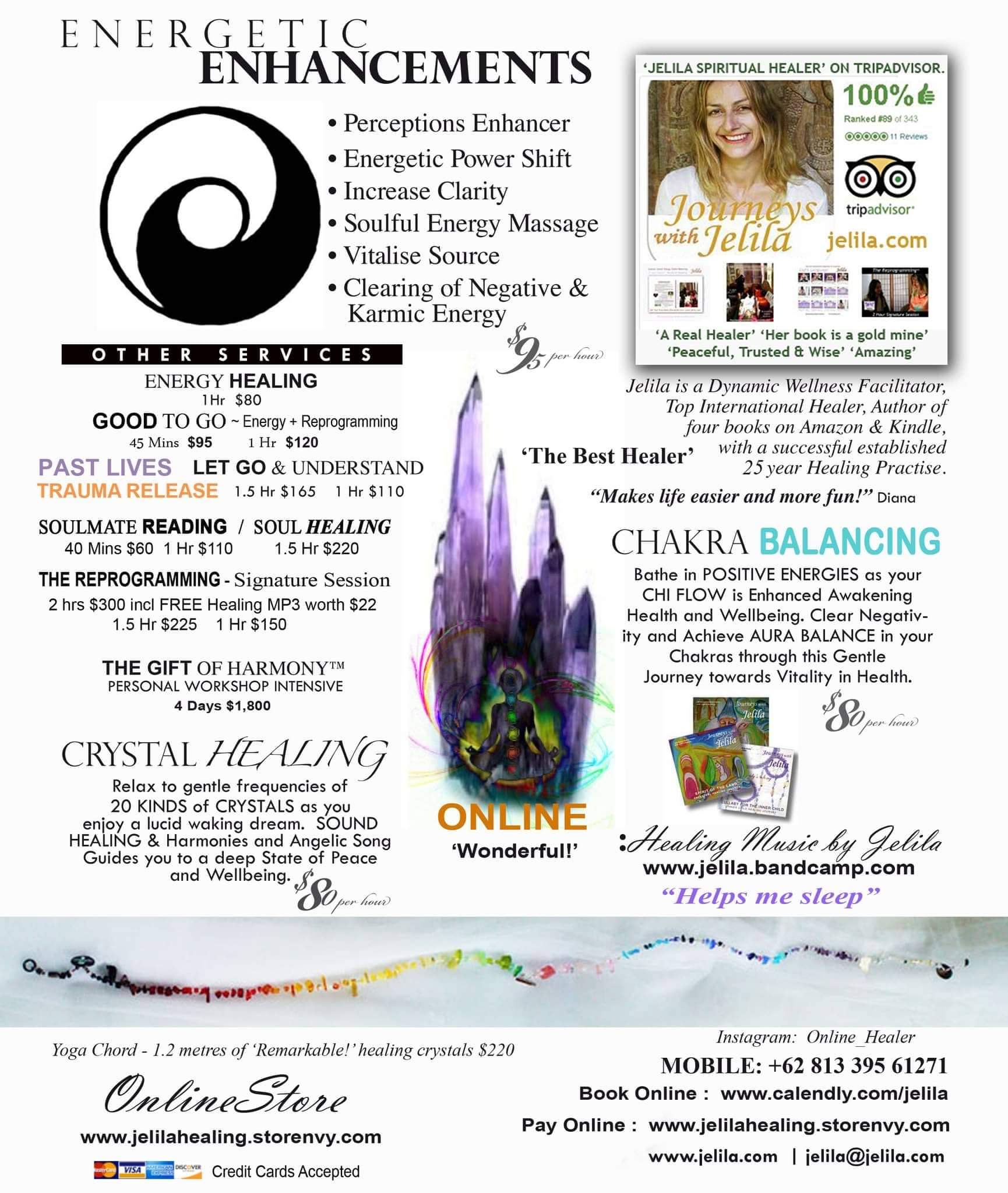 2026: Menu Jelila Soul Healing Bali - The best healer in ubud